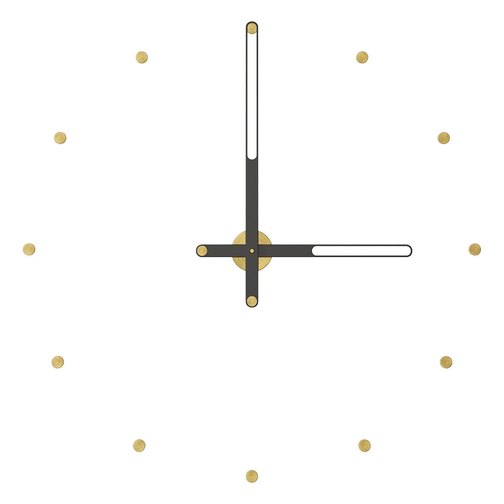 Nilo Index Wall Clock with Hour Markers – image 46