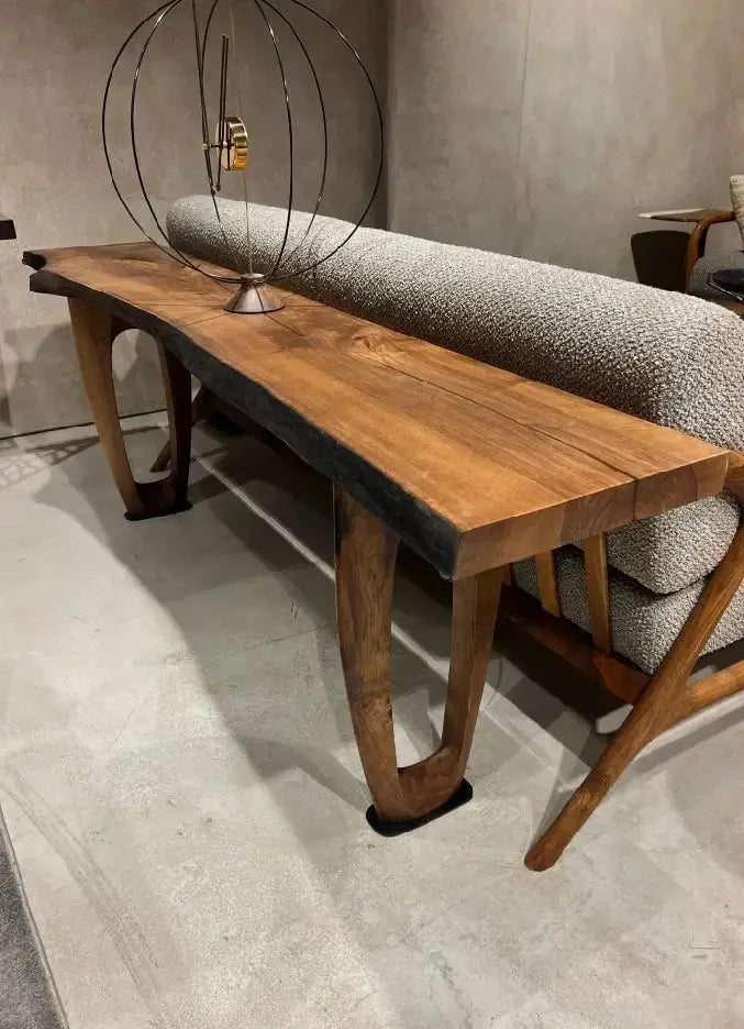 Rustic Solid Walnut Console and Sofa Table – image 8