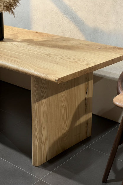 Minimal Chestnut Wood Dining Table – image 5