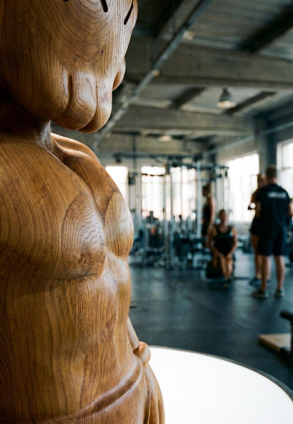 Muscular Wood Figure for Gym and Fitness Decor – image 10