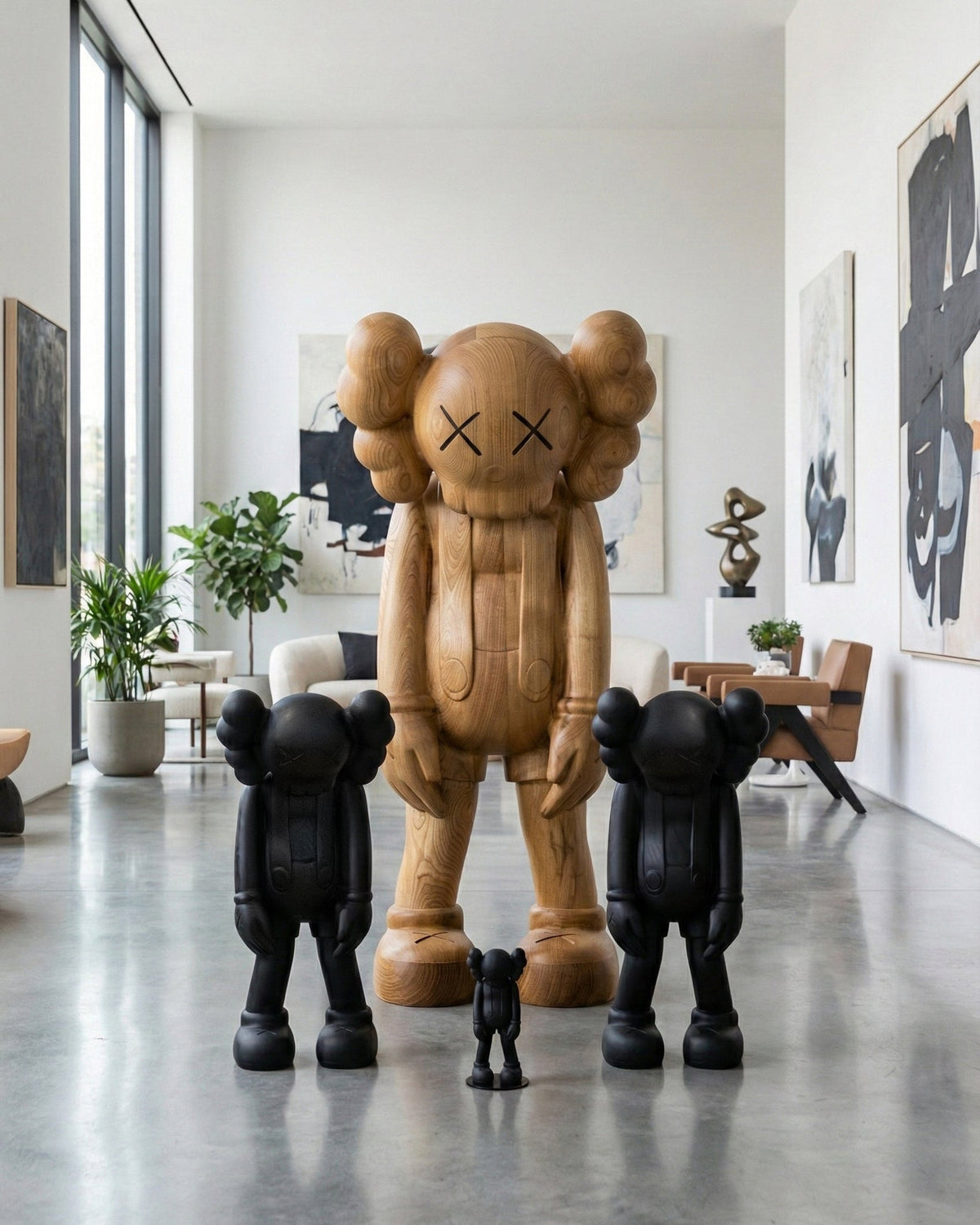 Handcrafted Solid Wood Character Figures – image 1