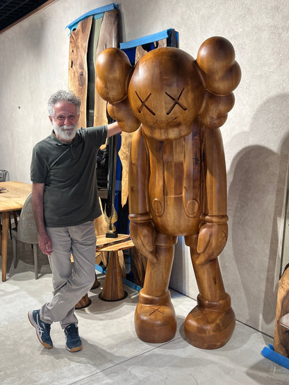6.5 ft Abstract Standing Wood Figure – image 2