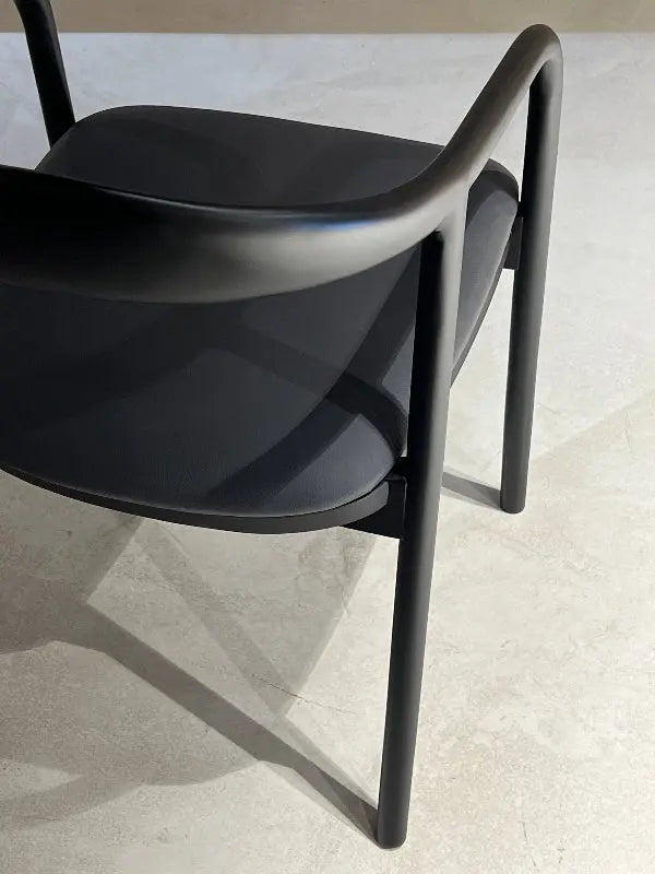 Solid Walnut Dining Chair with Sculpted Back – image 9