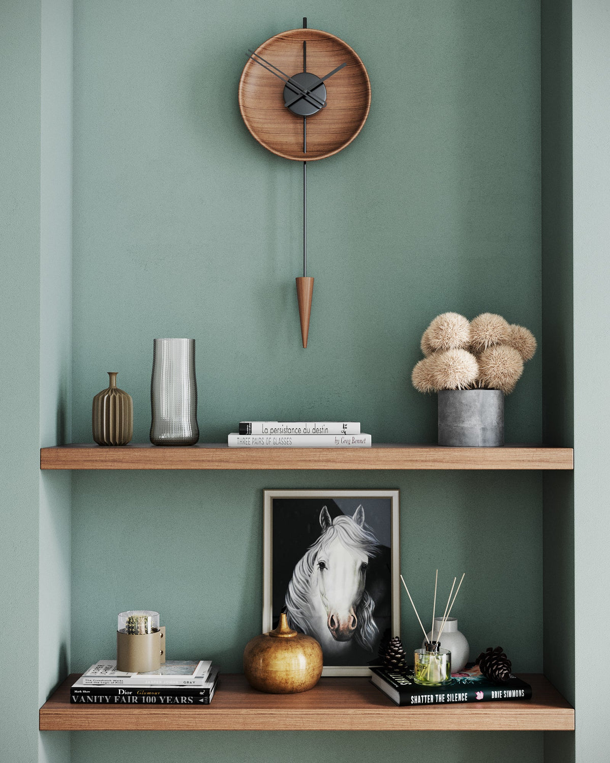 Orbita Wood and Metal Wall Clock – image 9