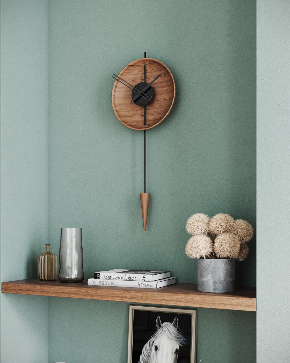 Orbita Wood and Metal Wall Clock – image 7