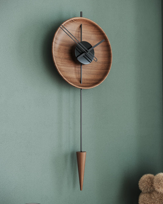 Orbita Wood and Metal Wall Clock – image 2