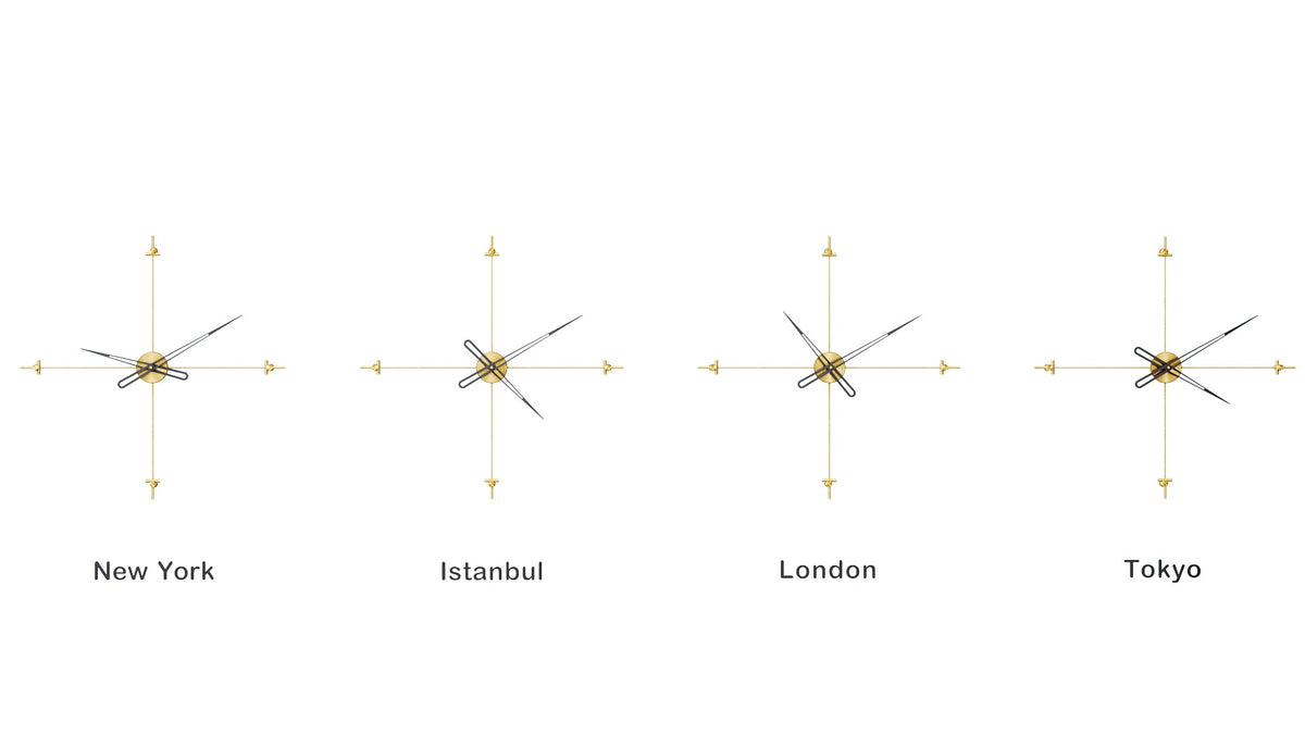 Bussola World Time Zone Clock Set – image 9