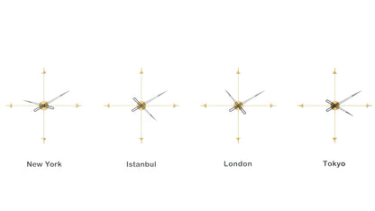 Bussola World Time Zone Clock Set – image 9