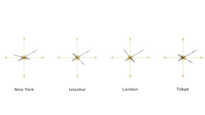Bussola World Time Zone Clock Set – image 12