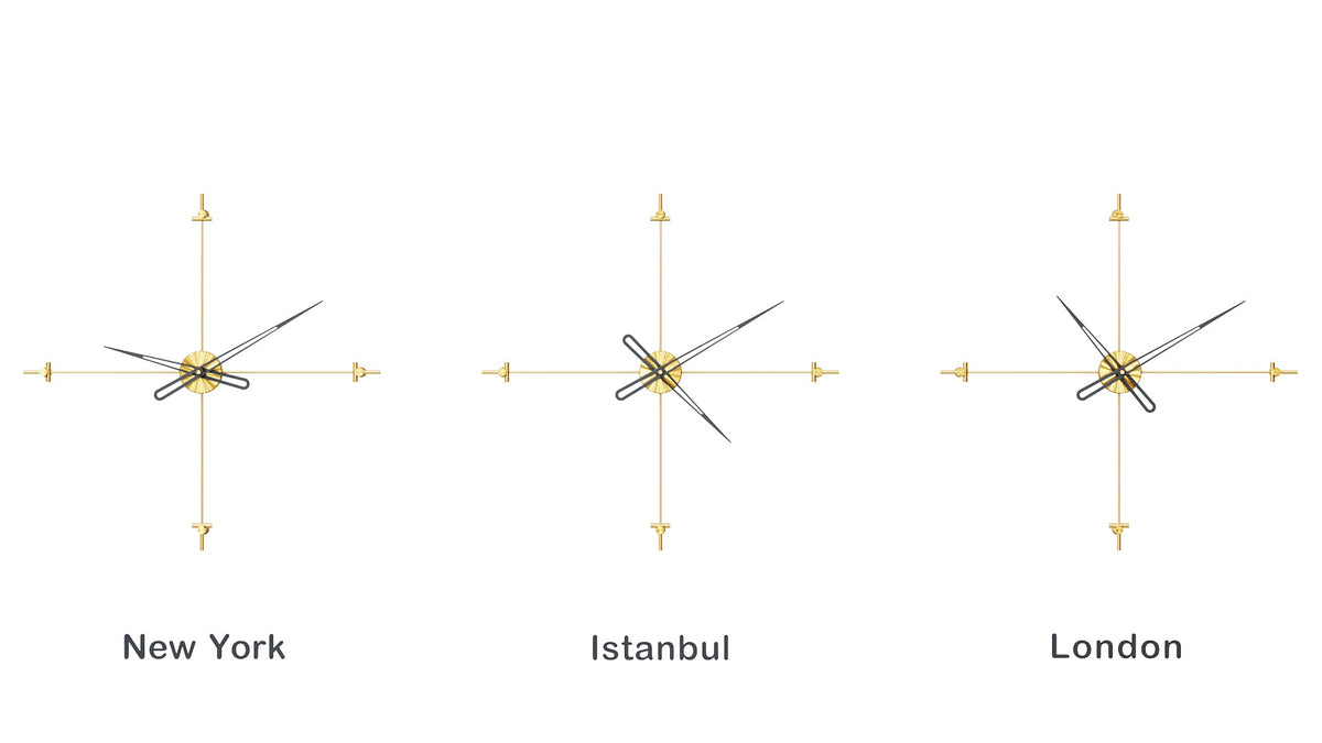 Bussola World Time Zone Clock Set – image 4