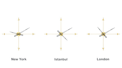 Bussola World Time Zone Clock Set – image 4