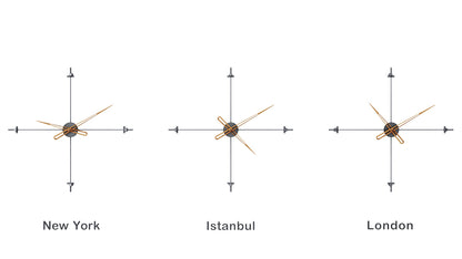 Bussola World Time Zone Clock Set – image 6