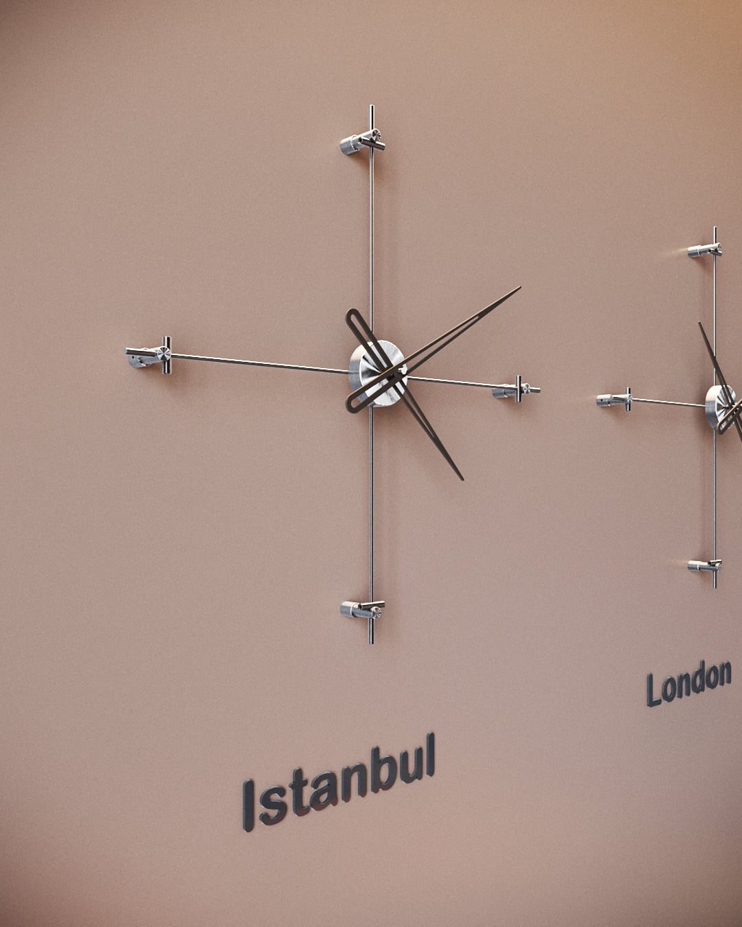 Bussola World Time Zone Clock Set – image 3