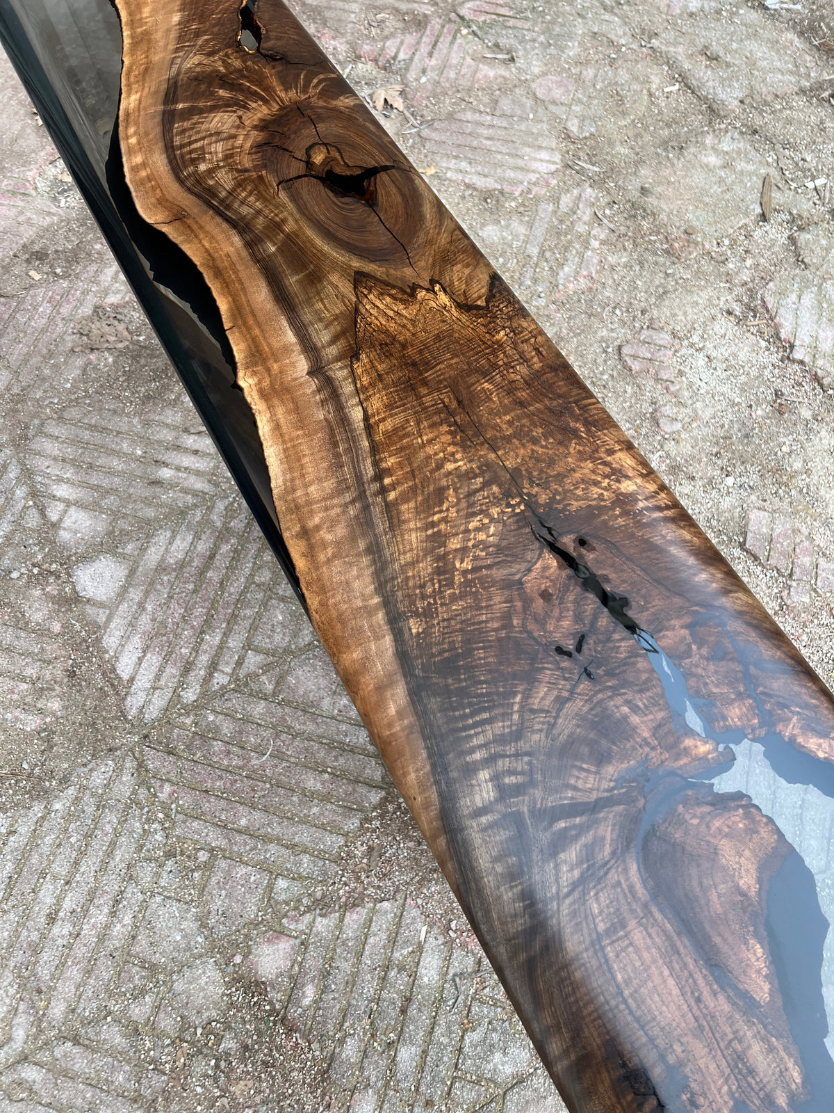 Handcrafted Solid Walnut Entryway Console Table – image 4