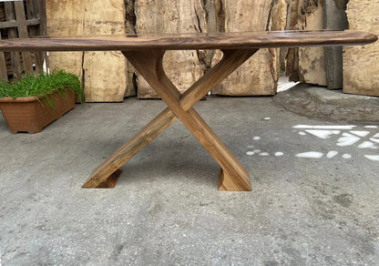 Handcrafted Solid Walnut Entryway Console Table – image 7