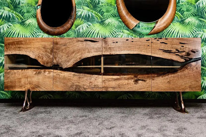 Walnut and Epoxy Resin Credenza – image 6