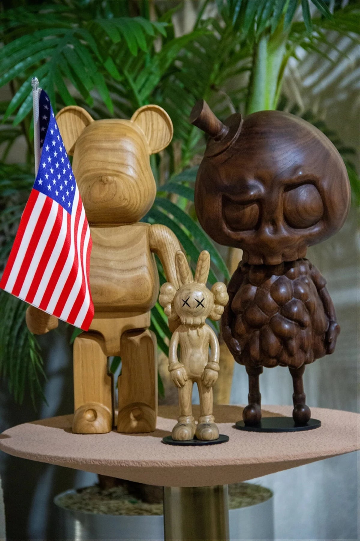 Handcrafted 15-inch Walnut Character Sculpture – image 2