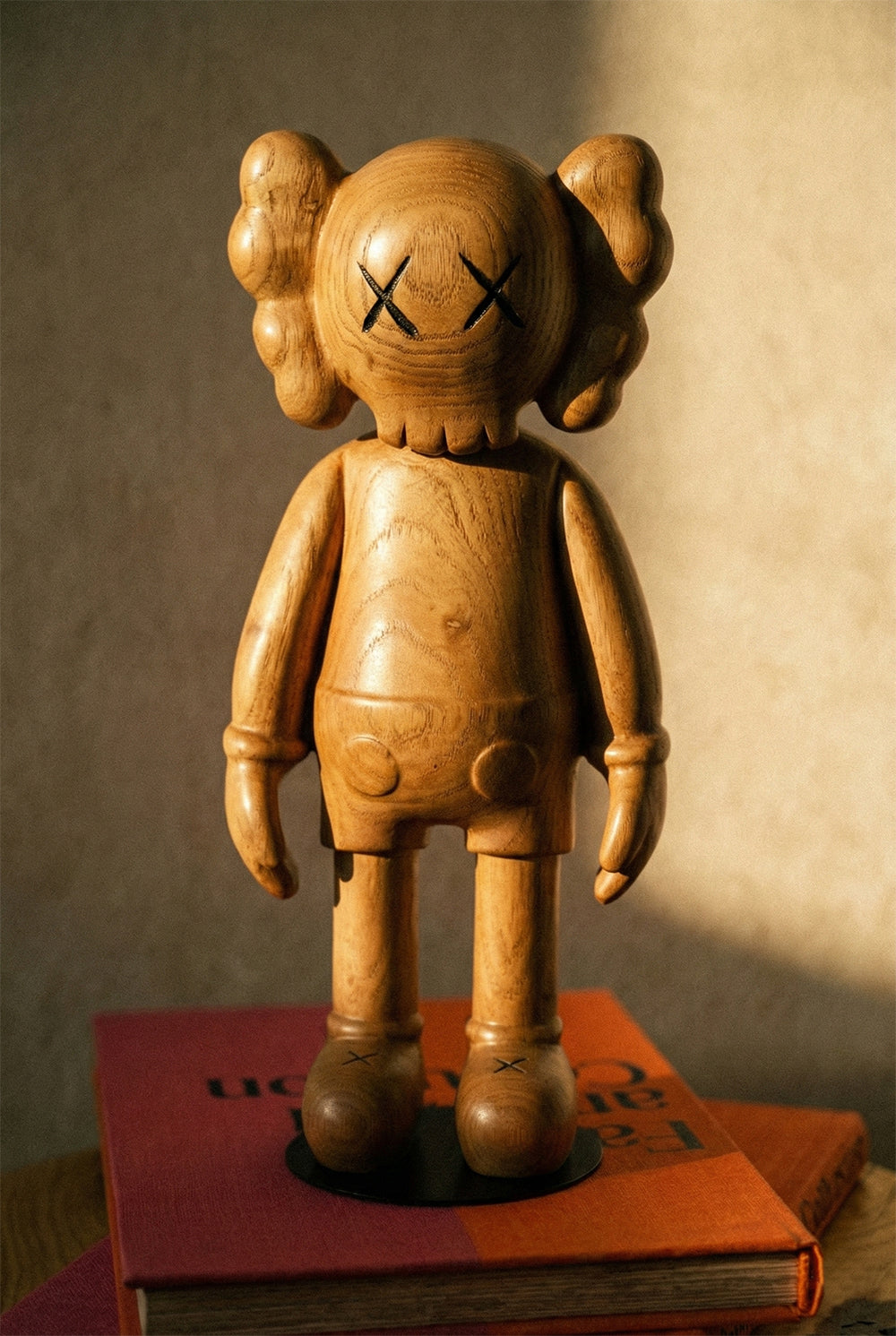 Handcrafted Wood Bear Sculpture with American Flag – image 11