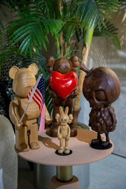 Handcrafted 15-inch Walnut Character Sculpture – image 14
