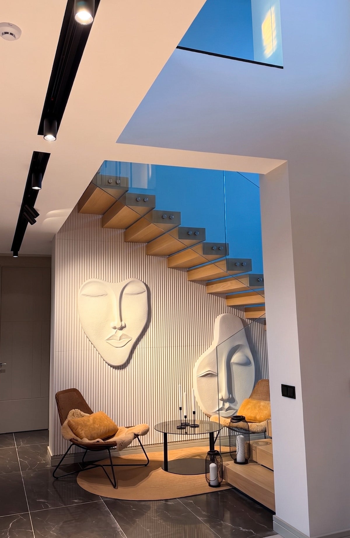 Sculptural Wabi-Sabi 3D Face Wall Relief – image 9