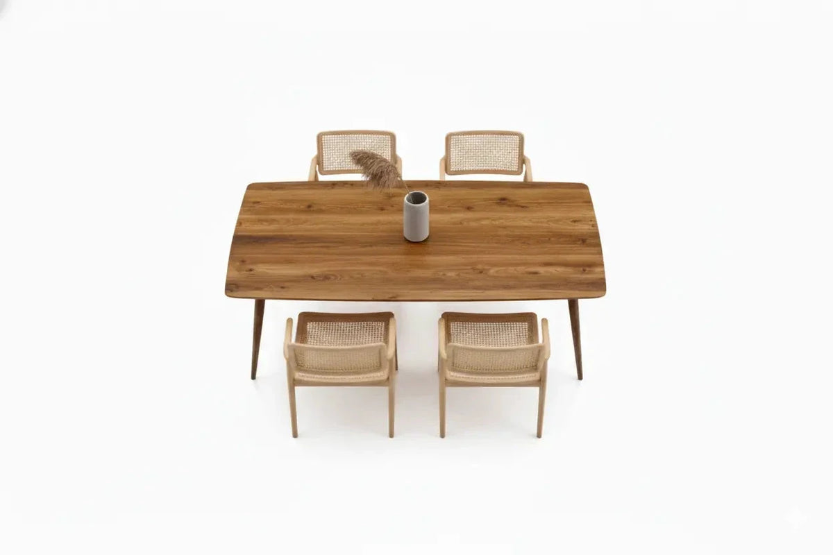 Edge-Glued Solid Wood Dining and Kitchen Table – image 8