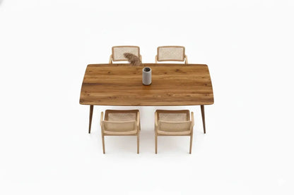 Edge-Glued Solid Wood Dining and Kitchen Table – image 8