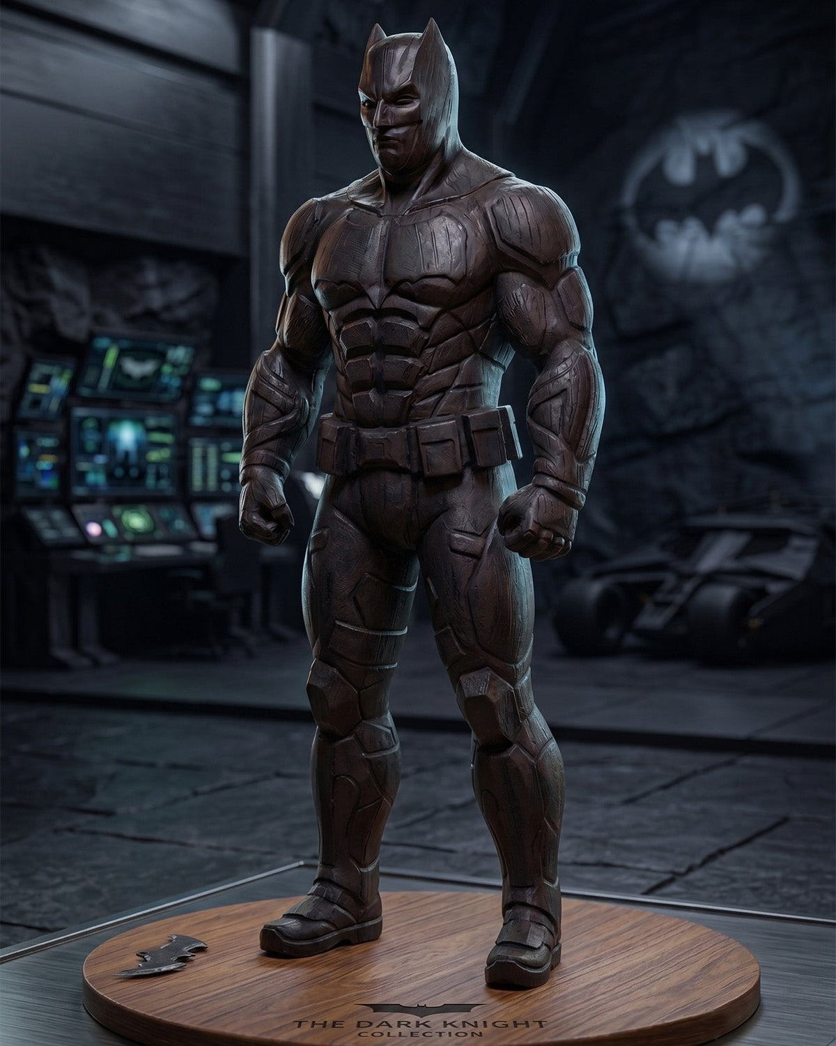 Armored Hero Solid Wood Sculpture – image 1