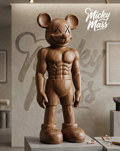 Solid Wood Collectible Art Figure – image 2