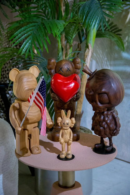Handcrafted 15-inch Walnut Character Sculpture – image 13