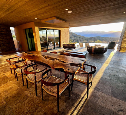 Walnut Epoxy River Dining Table with Wooden Legs – image 5