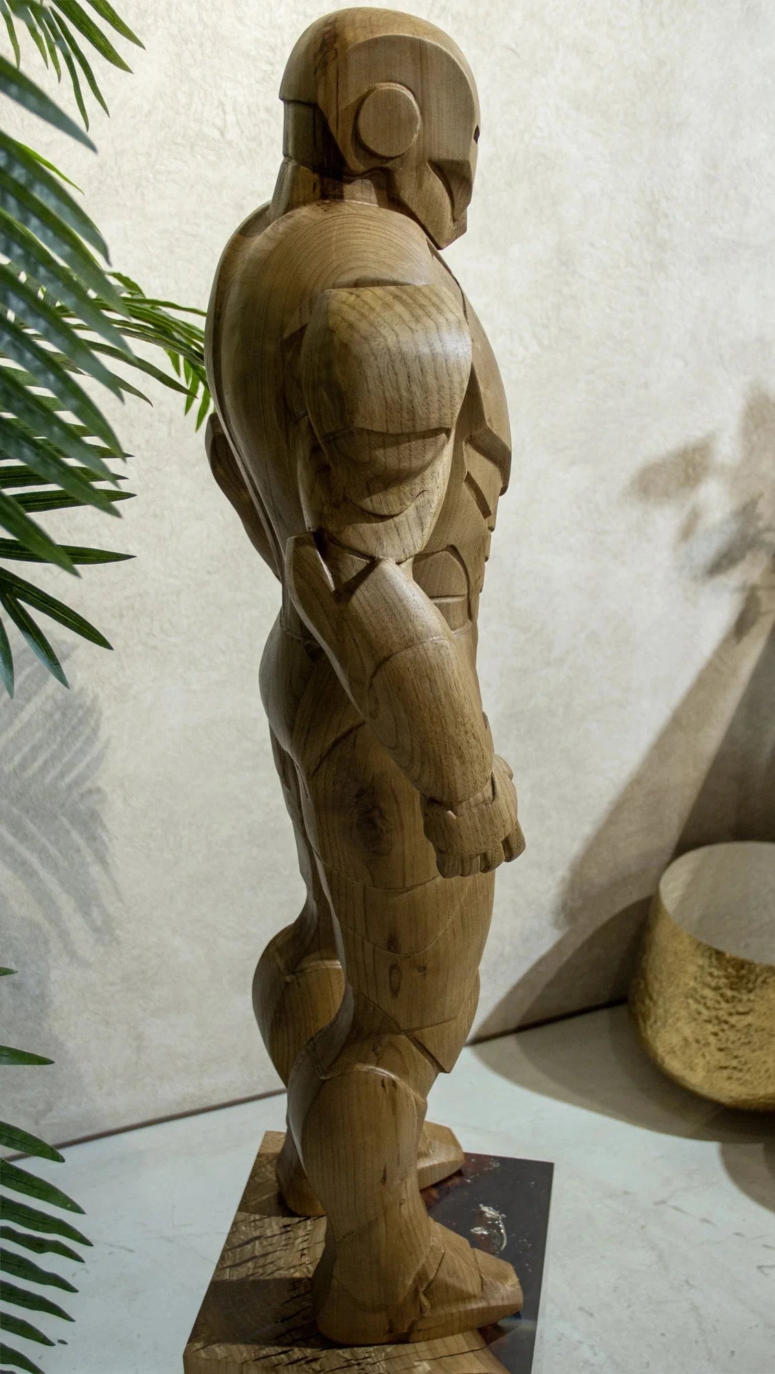 71-inch Armored Hero Wood Sculpture – image 17