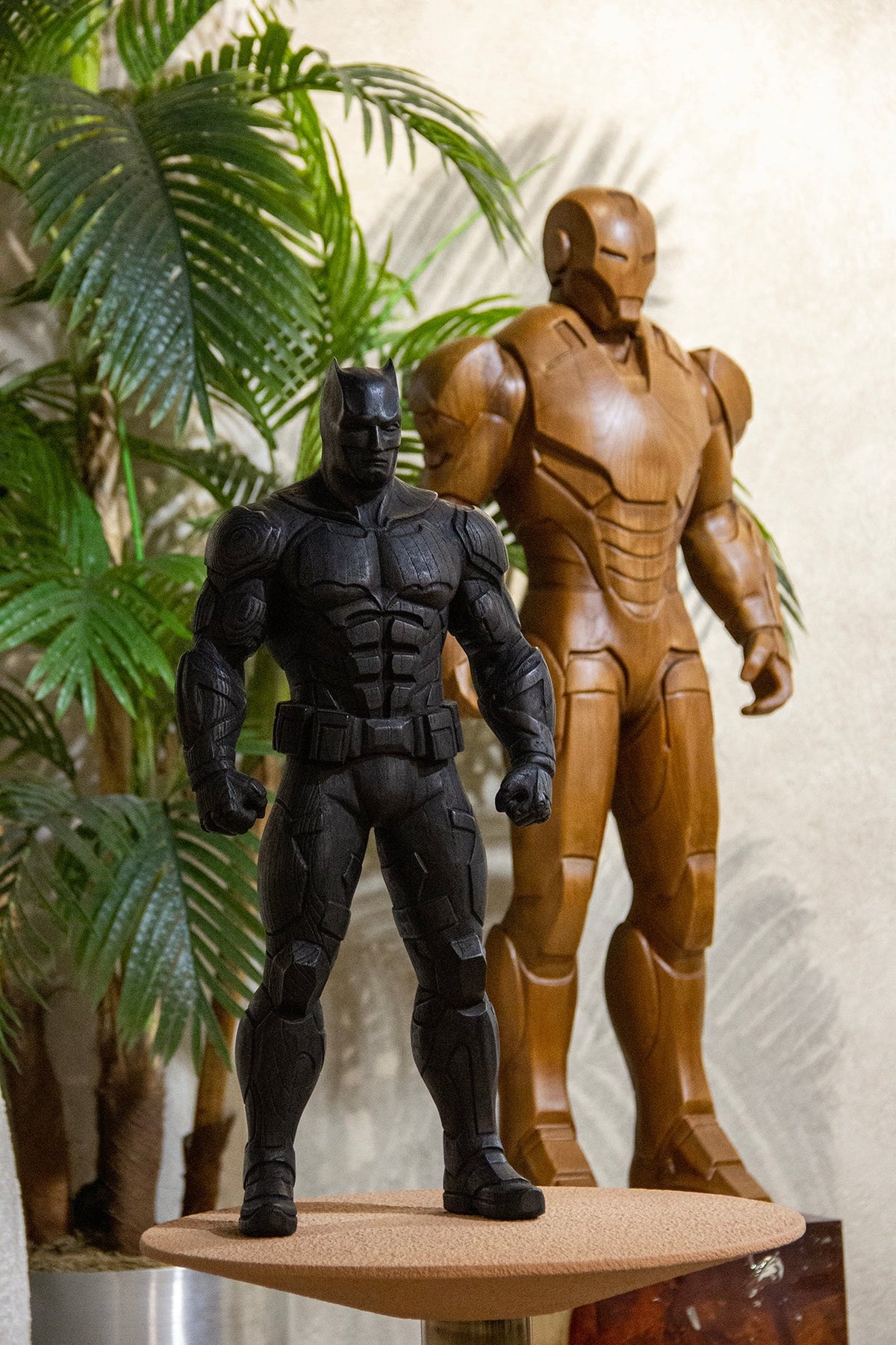 Armored Hero Solid Wood Sculpture – image 4