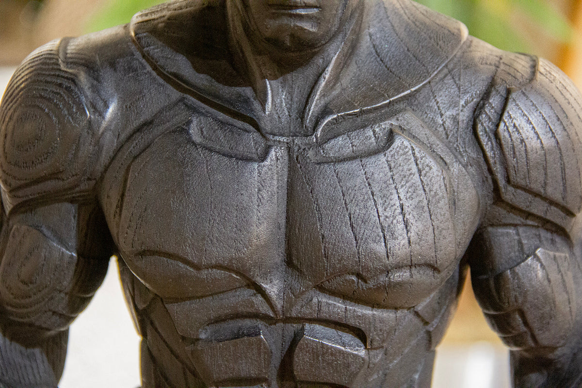 Armored Hero Solid Wood Sculpture – image 10