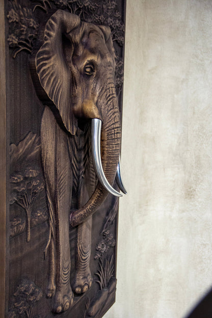 African Elephant 3D Wood Wall Relief – image 10