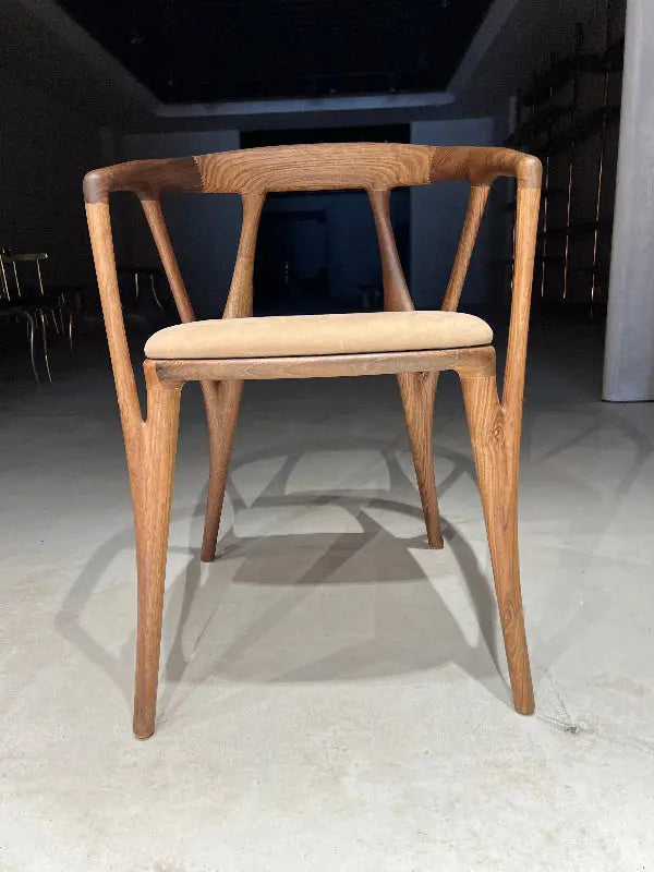 Italian-Style Solid Walnut Dining Chair – image 10