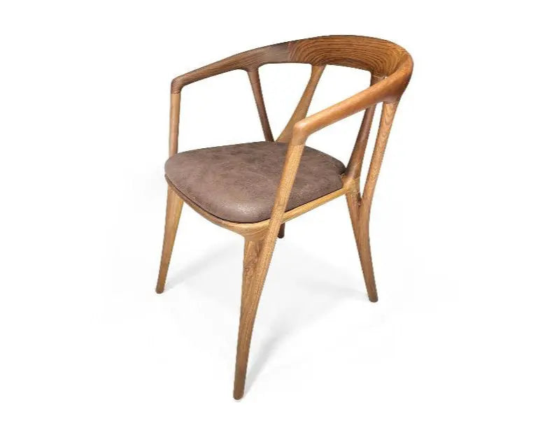 Italian-Style Solid Walnut Dining Chair – image 16