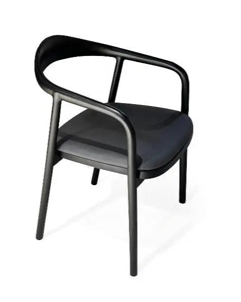 Solid Walnut Dining Chair with Sculpted Back – image 1