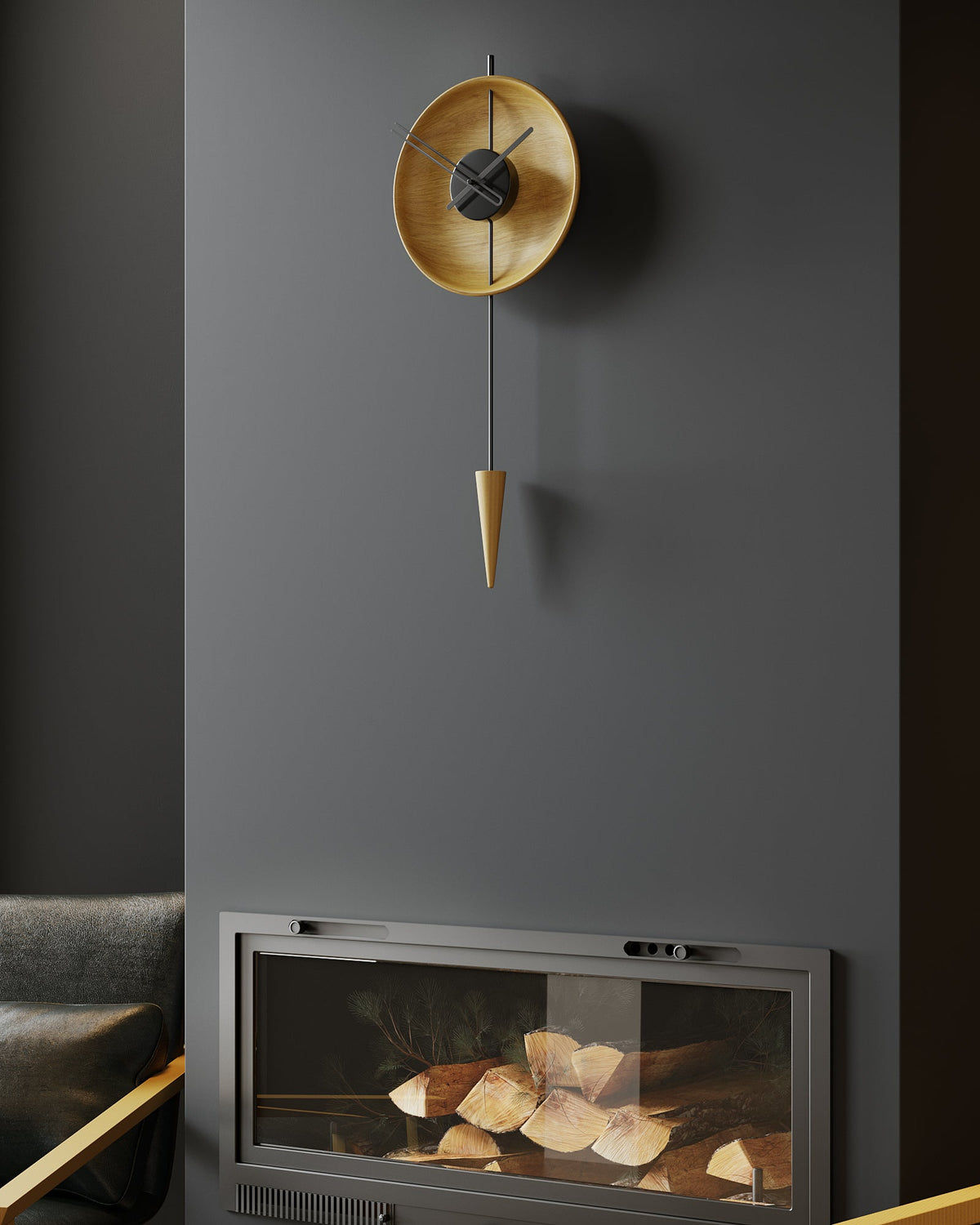 Orbita Wood and Metal Wall Clock – image 5