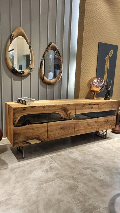 Walnut and Resin Dining Room Sideboard – image 6