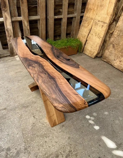 Handcrafted Solid Walnut Entryway Console Table – image 11