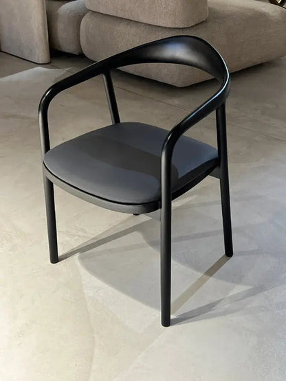 Solid Walnut Dining Chair with Sculpted Back – image 3