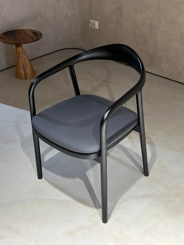 Solid Walnut Dining Chair with Sculpted Back – image 4