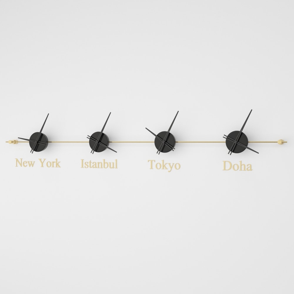 Mondo Panoramic World Time Zone Wall Clock – image 22