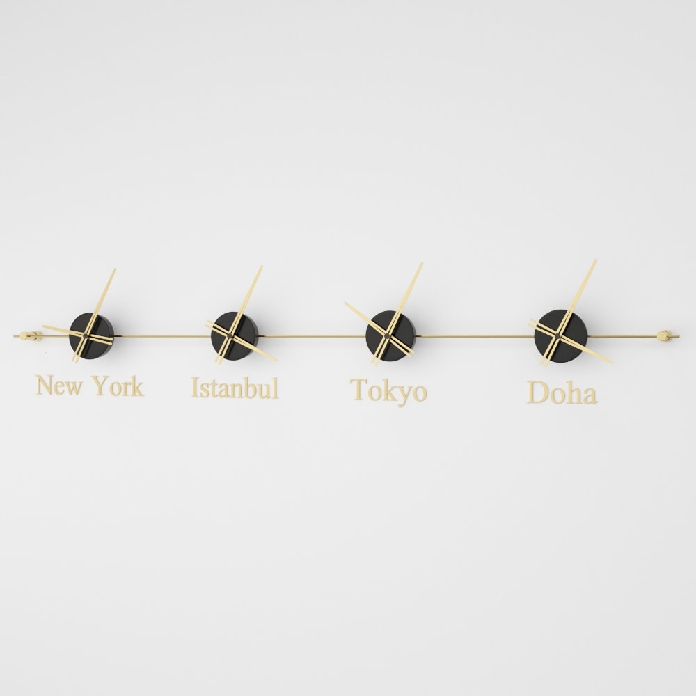 Mondo Panoramic World Time Zone Wall Clock – image 23