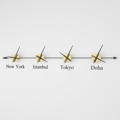 Mondo Panoramic World Time Zone Wall Clock – image 19