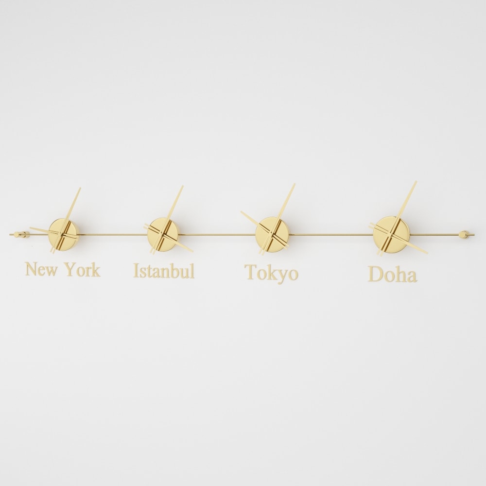 Mondo Panoramic World Time Zone Wall Clock – image 20