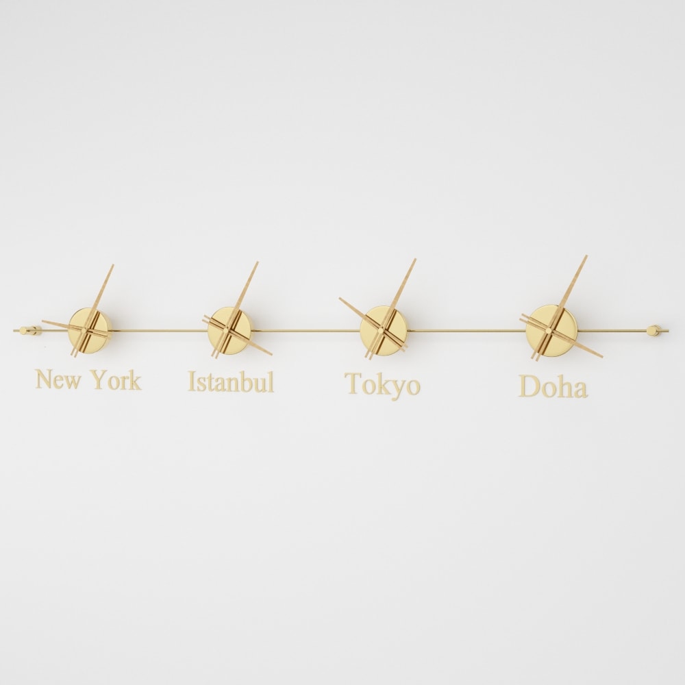 Mondo Panoramic World Time Zone Wall Clock – image 21