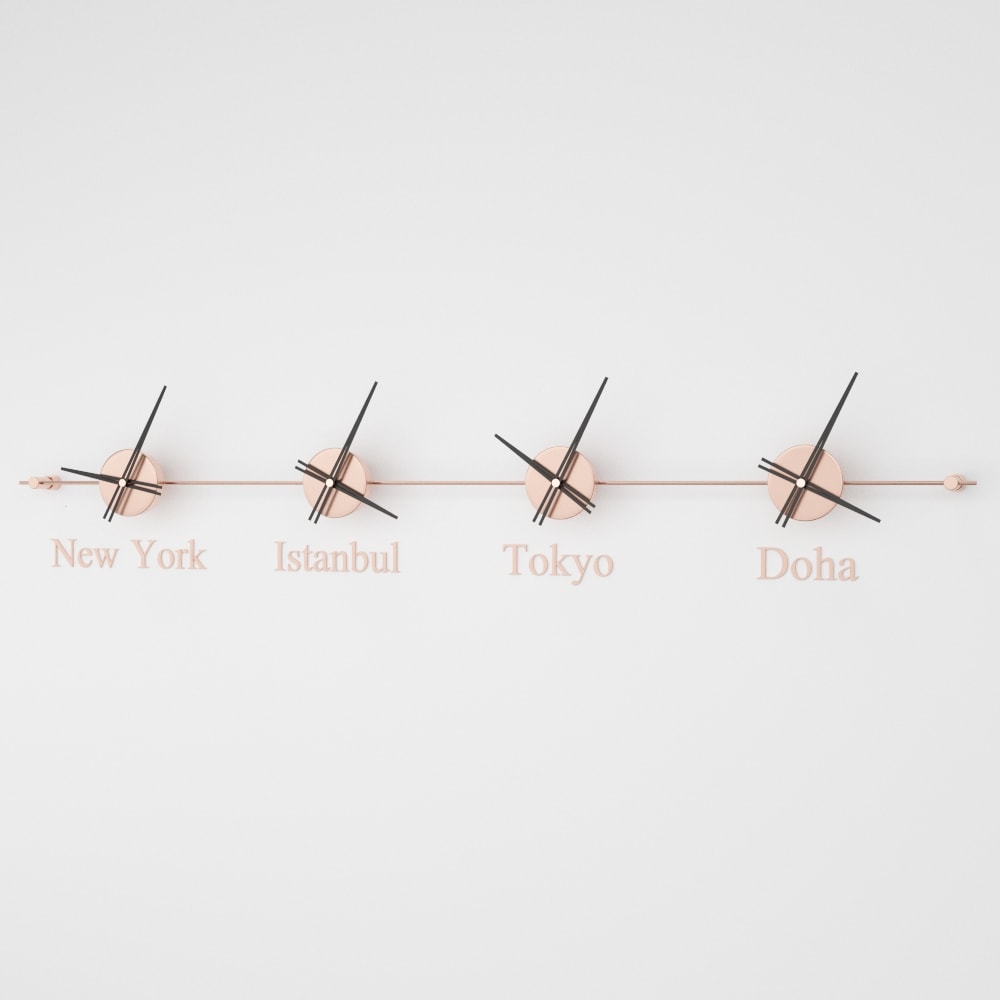 Mondo Panoramic World Time Zone Wall Clock – image 24