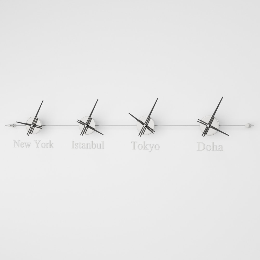 Mondo Panoramic World Time Zone Wall Clock – image 14