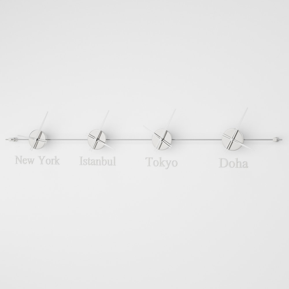 Mondo Panoramic World Time Zone Wall Clock – image 15